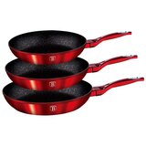 Berlinger Haus set 3 granitnih ponev red metalic line BH-1288, (21237654) | Shoptok.si