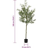 vidaXL Umjetno stablo masline 700 listova 180 cm zeleno | shoptok.hr
