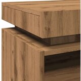 vidaXL Nočna omarica z LED lučkami artisan hrast 40x39x48,5 cm | Shoptok.si