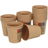 vidaXL papirnate šalice za kavu 1000 kom 4 oz 100 ml smeđe | shoptok.hr