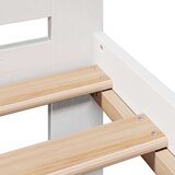  Posteljni okvir brez vzmetnice bel 135x190 cm trdna borovina, (21523749) | Shoptok.si
