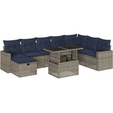  9-dijelni set vrtnih sofa s jastucima od poliratana bagrem | shoptok.hr