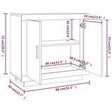 vidaXL komoda siva boja betona 80x40x75 cm od konstruiranog drvo | shoptok.hr
