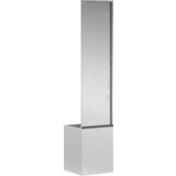 vidaXL Vrtno korito z dekorativno ploščo srebrna 32 x 140 cm | Shoptok.si