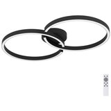 Eglo Stropna lampa LED 19.5W 2400LM RGB-W s daljinskim 68x38 cm Amandolo crno-bijela | shoptok.hr