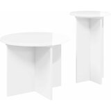  Set pomoćnih stolića s pohranom 2 pcs Bijela visokog sjaja | Eponuda.ba