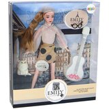  Lutka za igru Emily s bijelom gitarom i mačićem - 30 cm | Shoptok.si