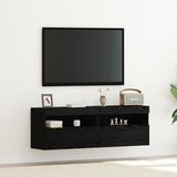 vidaXL TV zidni ormar Crni hrast Konstruirano drvo Pohrana | shoptok.hr