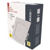  LED vgradno svetilo NEXXO, kvadratno, belo, 7W, toplo bela | Shoptok.si