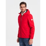 Ombre Red Men's Clothing Softshell Jacket Cene