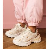 Gemre Beige Lirana chunky sole sports sneakers | shoptok.hr