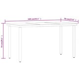  7-dijelni vrtni blagovaonski set sivo-crni | shoptok.hr