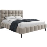 MID.YOU OBLAZINJENA POSTELJA 160 cm x 200 cm , les, tekstil, leseni material bež | Shoptok.si