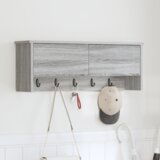 vidaXL Vješalica za kapute na zidu Sivi hrast sonoma 80 x 20 x 30 cm | shoptok.hr