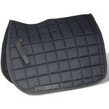 vidaXL Jahalno Sedlo Set 17,5" Pravo Usnje Črne Barve 12 cm 5-v-1 | Shoptok.si