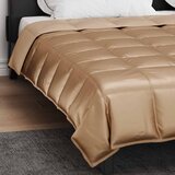  Ljetni pokrivač Zlatno 240 x 260 cm Saten i mikrovlakna | shoptok.hr