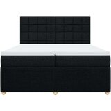 Krevet s oprugama i madracem crni 200x200 cm od tkanine | shoptok.hr