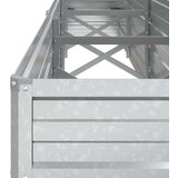 vidaXL Visoka greda 320x40x45 cm pocinkano jeklo srebrna | Shoptok.si