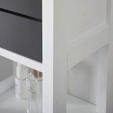 Bessagi Home Viseča Omara Tia, Siva, Bela | Shoptok.si