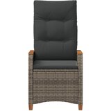  Ležaljka u vrtu Siva i tamno siva 64 x 57,5 x 112 cm poliratan | Eponuda.ba