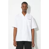 Carhartt WIP Pamučna košulja S/S Link Script Shirt za muškarce, boja: bijela, relaxed, I033026.00AXX