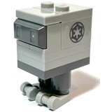 Lego Star Wars sw1252 Gonk Droid (GNK Power Droid), Light Bluish Gray Body and Feet, Imperial Log