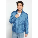 Trendyol Winter Jacket - Blue - Basic