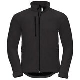 RUSSELL Men's Black Soft Shell Jacket Cene
