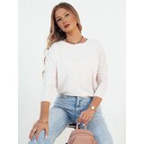 DStreet Bluzka damska w paski APRICALE biała | Shoptok.si