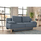 Dieter Knoll BOXSPRING ZOFA, modra, siva tekstil | Shoptok.si
