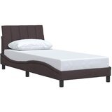  Okvir kreveta bez madraca Hanko tamnosmeđi 90x200 cm od tkanine | shoptok.hr
