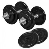 Gorilla Sports Set podesivih gumiranih bučica 30 kg Cene