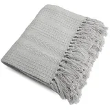 617799 DEKA PLETENA PAMUK 130X170 CM SIVA
