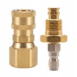 Rosfix TR20F/TR20M Adapter Hitrega Povezovanja – Nadomestni Del za visokotlačni čistilnik Kärcher | 1/4'', Medenina, Click, Trpežen, (5000356576) | Shoptok.si