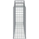  Obokana gabionska košara 12 kos 300x50x120/140cm cinkano železo, (20757573) | Shoptok.si