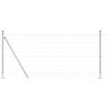 Vanjski Euro Ograda s Betonskom Podlogom 25 x 1 m Srebrna Mreža | shoptok.hr