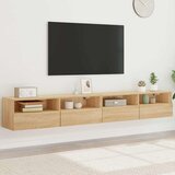  Zidni TV ormarići 2 kom boja hrasta 100 x 30 x 30 cm drveni | shoptok.hr