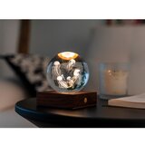 Gingko LED namizna svetilka v naravni barvi s steklenim senčilom (višina 8 cm) Amber – Cene