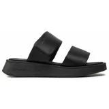 Calvin Klein Jeans Natikači Slide Double Strap Sandal Dc YW0YW01355 Črna