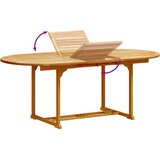  5-dijelni vrtni blagovaonski set od drva bagrema i tekstilena | shoptok.hr