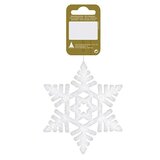  ukrasi za božićno drvce pahuljica (bijele boje, plastika, kutno) | shoptok.hr