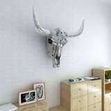  Stenska Dekorativna Lobanja Aluminij Srebrne Barve | Shoptok.si
