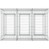  Gabionski uzdignuti krevet 2 pcs Srebrna | shoptok.hr