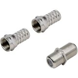 BKL Electronic 0403527 set F- konektorja Priključki: F-vtič\, F-vtičnica\, F-vtič Premer kabla: 5.20 mm 1 set, (20432470) | Shoptok.si