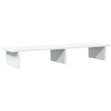  Stalak za monitor bijeli 100 x 27 x 15 cm od konstruiranog drva | shoptok.hr