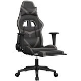  Masažni igralni stol z oporo za noge črno in Siva umetno usnje, (21152300) | Shoptok.si