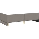  Kutni okvir kreveta Sivo-smeđa 90 cm x 200 cm tkanina | Shoptok.si