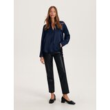 Reserved - Bluza od viskoze - mornarsko plava | shoptok.hr