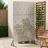  Zaslon za privatnost 100 x 50 x 180 cm Nehrđajući čelik Srebrna | shoptok.hr