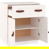  Komoda bela 65,5x40x75 cm trdna borovina, (20654846) | Shoptok.si